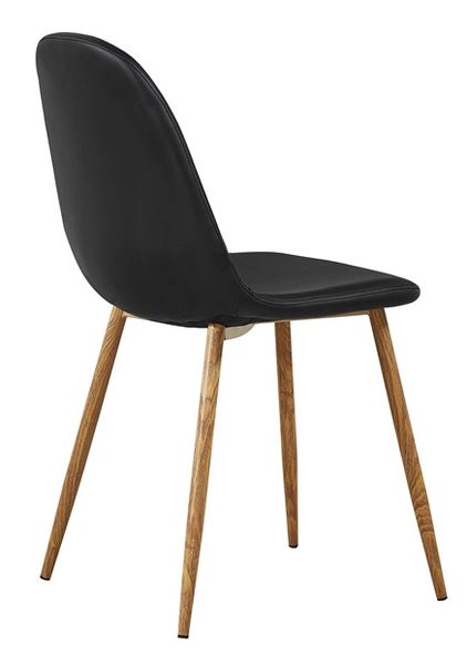 MF-8355 kárpitozott szék metál, fekete textilbőr