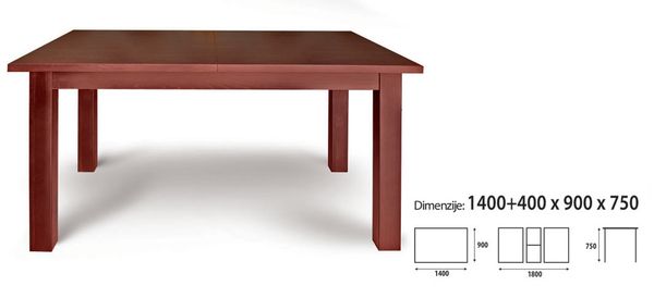 P-6 plus nagyobbítható asztal 90x140/180