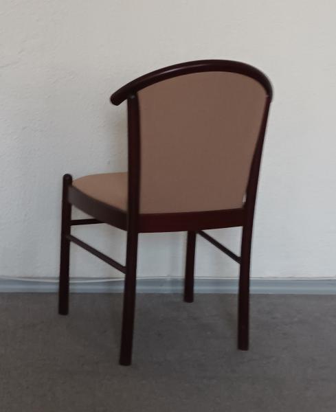 Cs 1036/11/O kárpitozott szék F/150 mahagóni, mályva szövet