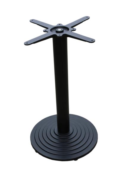 GF-2105 fém asztalláb kerek, piramisos fekete